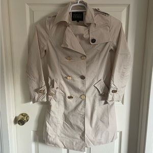 GianFranco Ferre Cream TrenchCoat with belt